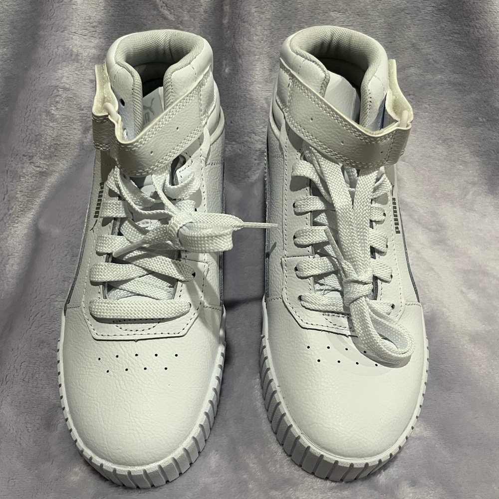 Puma White High-Top Sneakers